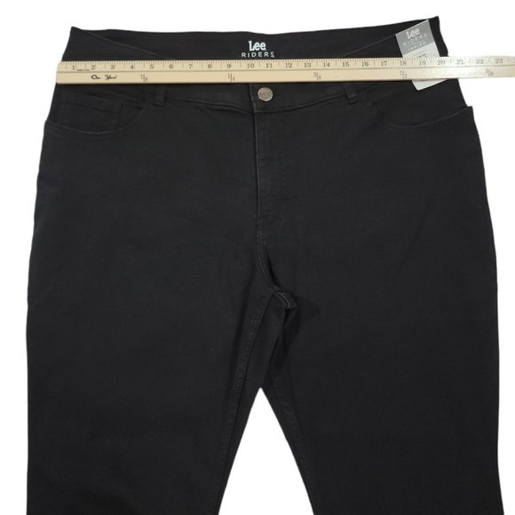 Rider By Lee Indigo Woman Plus Size Black Pant (Sz 20W M) - Picture 7 of 8